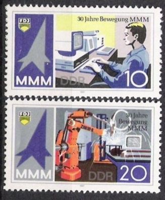 DDR Nr.3132/33 * * MMM Messe 1987, postfrisch