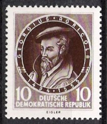 DDR Nr.497 * * Georgius Agricola 1955, postfrisch