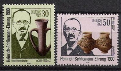 DDR Nr.3364/65 * * Heinrich Schliemann 1990, postfrisch