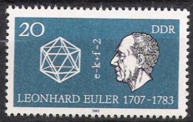 DDR Nr.2825 * * Leonhard Euler 1983, postfrisch