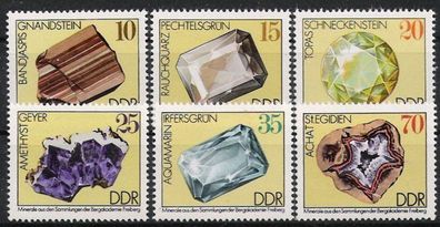 DDR Nr.2006/11 * * Minerale aus Freiberg (III) 1974, postfrisch