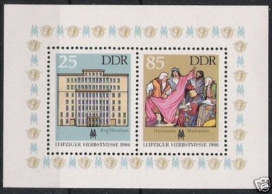 DDR Block Nr.85 * * Herbstmesse 1986, postfrisch