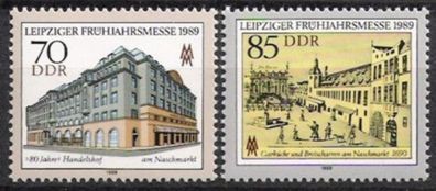 DDR Nr.3235/36 * * Frühjahrsmesse 1989, postfrisch