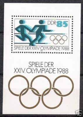 DDR Block Nr.94 * * Olympiade 1988, postfrisch