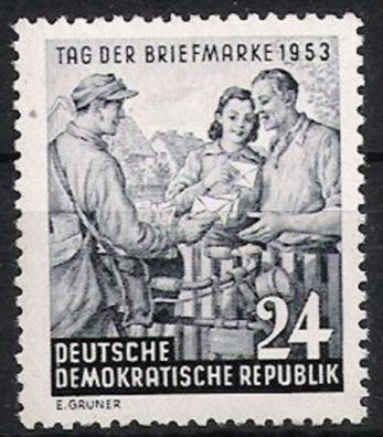 DDR Nr.396 * * Tag der Briefmarke 1953, postfrisch