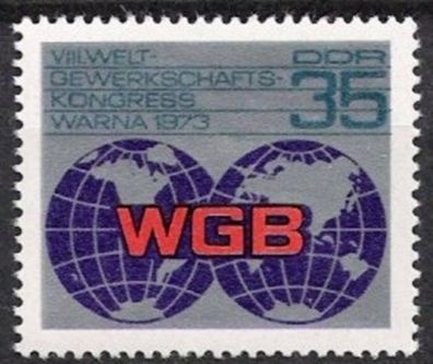 DDR Nr.1885 * * WGB Kongreß 1973, postfrisch