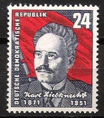 DDR Nr.294 * * Karl Liebknecht 1951, postfrisch