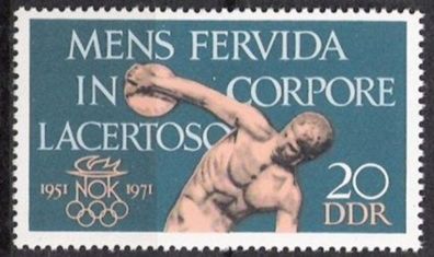 DDR Nr.1660 * * 20 Jahre Nationales Olympisches Komitee1971, postfrisch