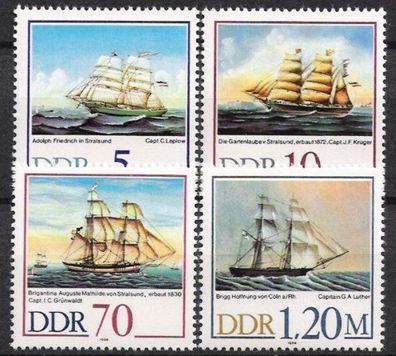 DDR Nr.3198/01 * * Segelschiffe 1988, postfrisch