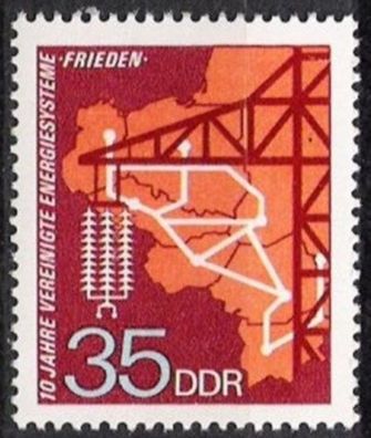 DDR Nr.1871 * * Energieverbundnetz 1973, postfrisch