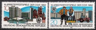 DDR Nr.2706/07 * * Arbeiterfestspiele 1982, postfrisch