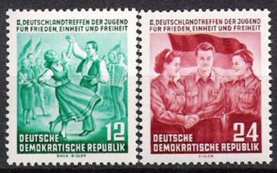 DDR Nr.428/29 * * Deutschlandtreffen der Jugend 1954, postfrisch