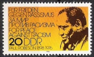 DDR Nr.2781 * * Paul Robeson 1983, postfrisch