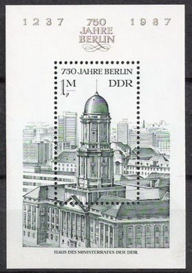 DDR Block Nr.84 * * 750 Jahre Berlin 1986, postfrisch