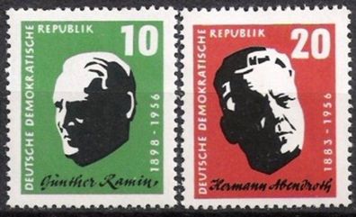 DDR Nr.604/05 * * Ramin und Abendroth 1957, postfrisch