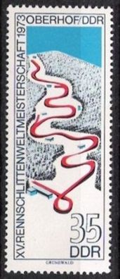 DDR Nr.1831 * * Rennrodel Weltmeisterschaften in Oberhof 1973, postfrisch