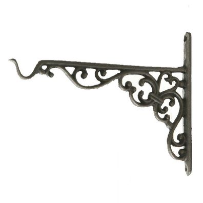 Ampel Wandhaken, Blumenampel Haken, Garten Konsolhaken, Gusseisen 25 cm