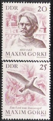 DDR Nr.1351/52 * * Maksim Gorkij 1968, postfrisch