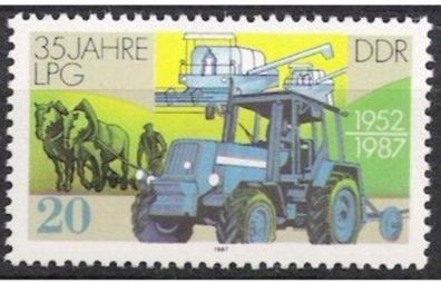 DDR Nr.3090 * * 35 Jahre LPG 1987, postfrisch