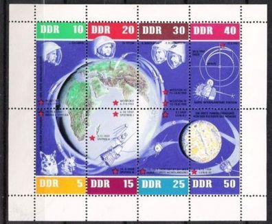 DDR Nr.926/33 KLB * * Weltraumflüge 1962, postfrisch