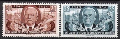 DDR Nr.443/44 * * 5 Jahre DDR 1954, postfrisch