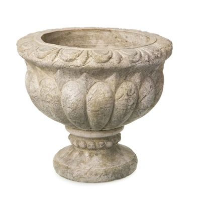 Pflanztopf Barock, Pflanzen Kübel im Antik Stil, Blumentopf aus Beton 26 cm