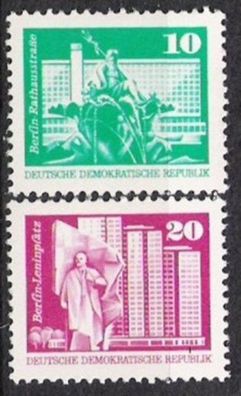 DDR Nr.1868/69 * * Freimarken, klein 1973, postfrisch