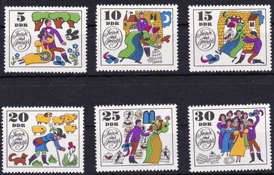 DDR Nr.1450/55 * * Märchen (IV) Jorinde und Joringel Einzelmarken 1969 postfrisch