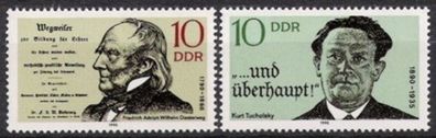 DDR Nr.3320/21 * * Bedeutende Persönlichkeiten 1990, postfrisch