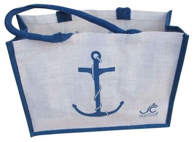 Strand-Tasche, maritime Shopping Tasche, Schultertasche mit Marine Motiv