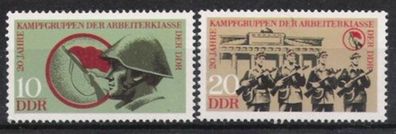 DDR Nr.1874/75 * * 20 Jahre Kampfgruppen 1973, postfrisch