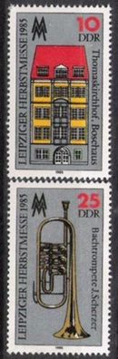 DDR Nr.2963/64 * * Herbstmesse 1985, postfrisch