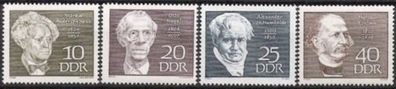 DDR Nr.1440/43 * * Berühmte Persönlichkeiten 1969, postfrisch