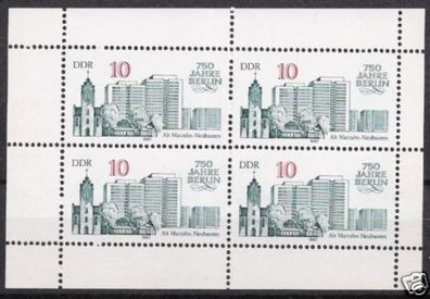 DDR Nr.3076 KLB * * 750 Jahre Berlin 1987, postfrisch