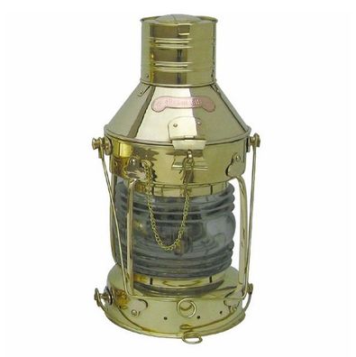 Schiffslaterne, Ankerlaterne, XXL Petroleum Lampe, Messing Öl Laterne 48 cm