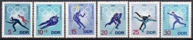 DDR Nr.1335/40 * * Winterolympiade 1968, postfrisch