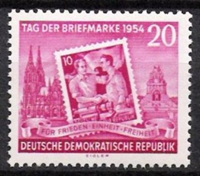 DDR Nr.445 A * * Tag der Briefmarke 1954, postfrisch