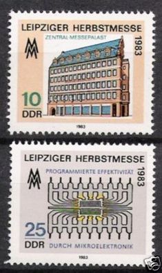 DDR Nr.2822/23 * * Herbstmesse 1983, postfrisch