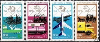 DDR Nr.1984/87 * * 100 Jahre Weltpostverein 1974, postfrisch