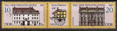 DDR Nr.3118/19 ZD * * Philatelistentag 1987, postfrisch