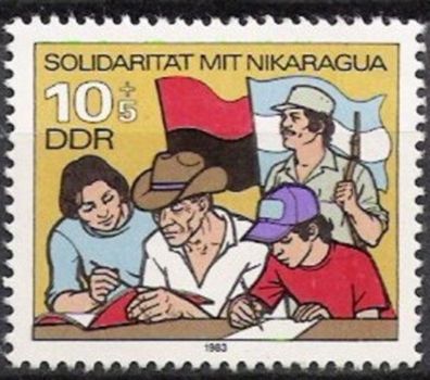 DDR Nr.2834 * * Solidarität mit Nicaragua 1983, postfrisch