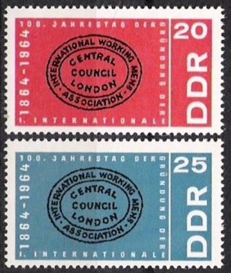 DDR Nr.1054/55 * * Internationale 1964, postfrisch