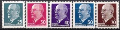 DDR Nr.934/38 * * Walter Ulbricht klein 1963, postfrisch