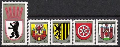 DDR Nr.2817/21 * * Stadtwappen (I) 1983, postfrisch