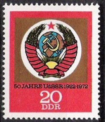 DDR Nr.1813 * * 50 Jahre UDSSR 1972, postfrisch