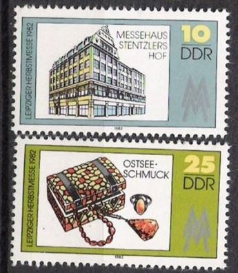 DDR Nr.2733/34 * * Herbstmesse 1982, postfrisch