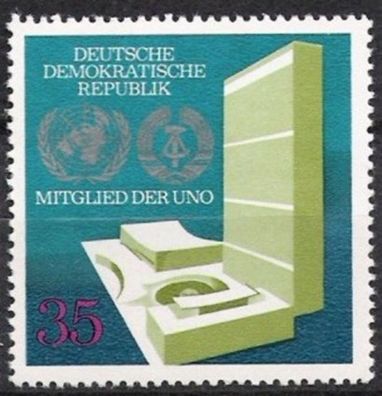 DDR Nr.1883 * * UNO Aufnahme der DDR 1973, postfrisch