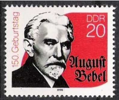 DDR Nr.3310 * * 150. Geburtstag von August Bebel 1990, postfrisch