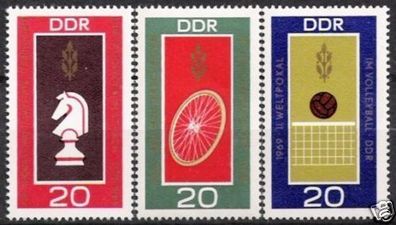 DDR Nr.1491/93 * * Sport Weltmeisterschaften 1969, postfrisch