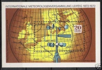 DDR Block Nr.34 * * Meteorologie 1972, postfrisch